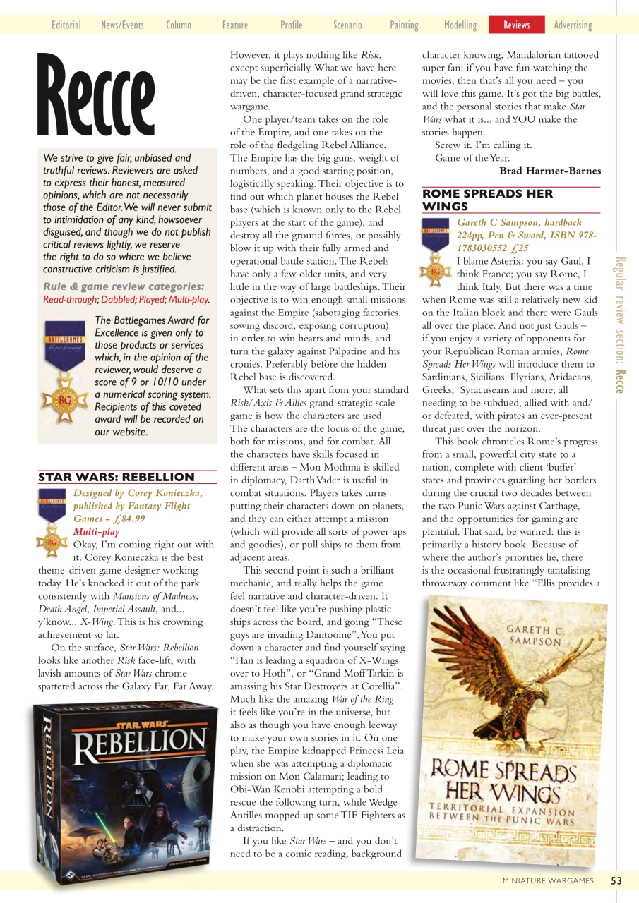 Miniature Wargames Preview Pages