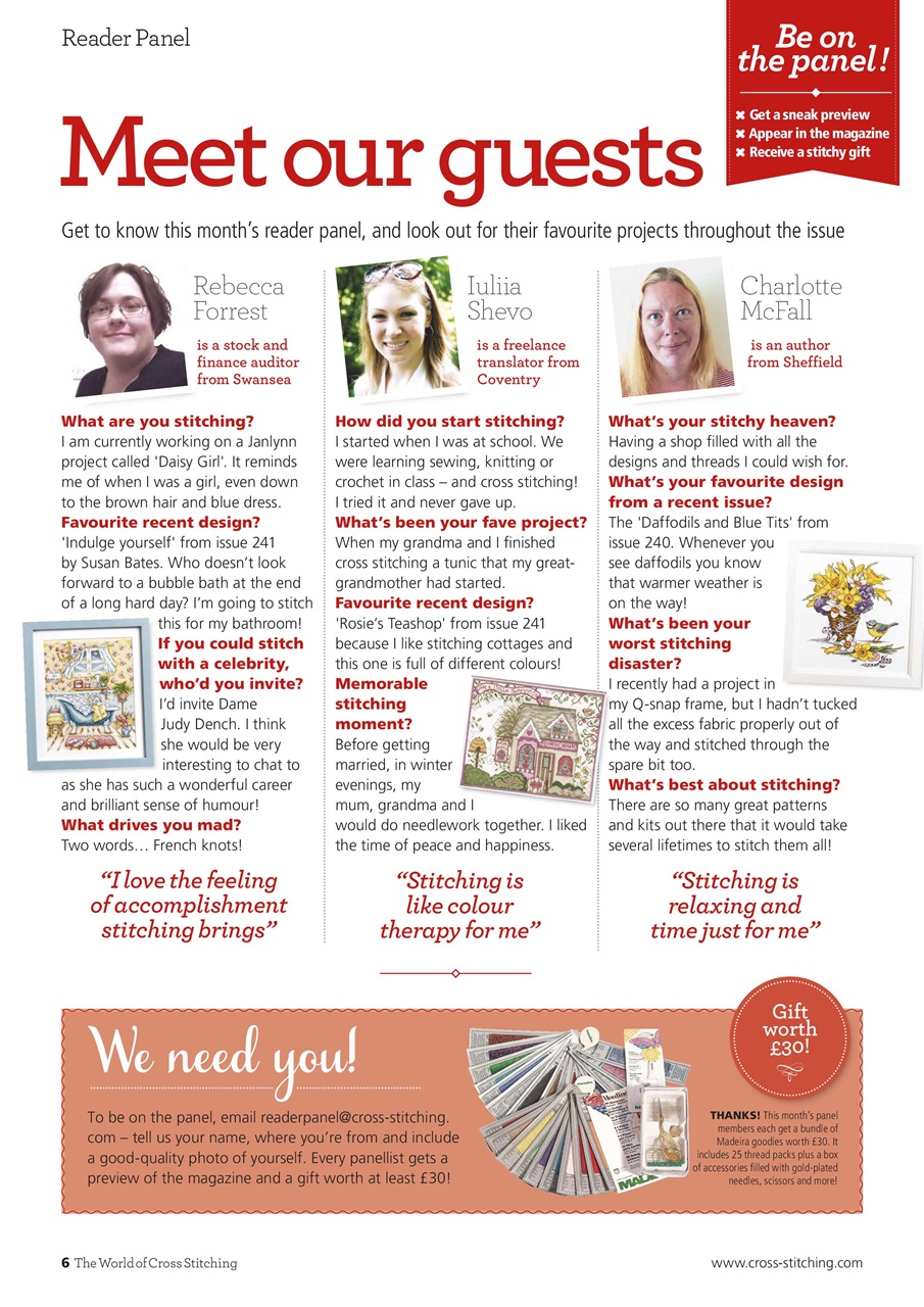 The World of Cross Stitching Preview Pages