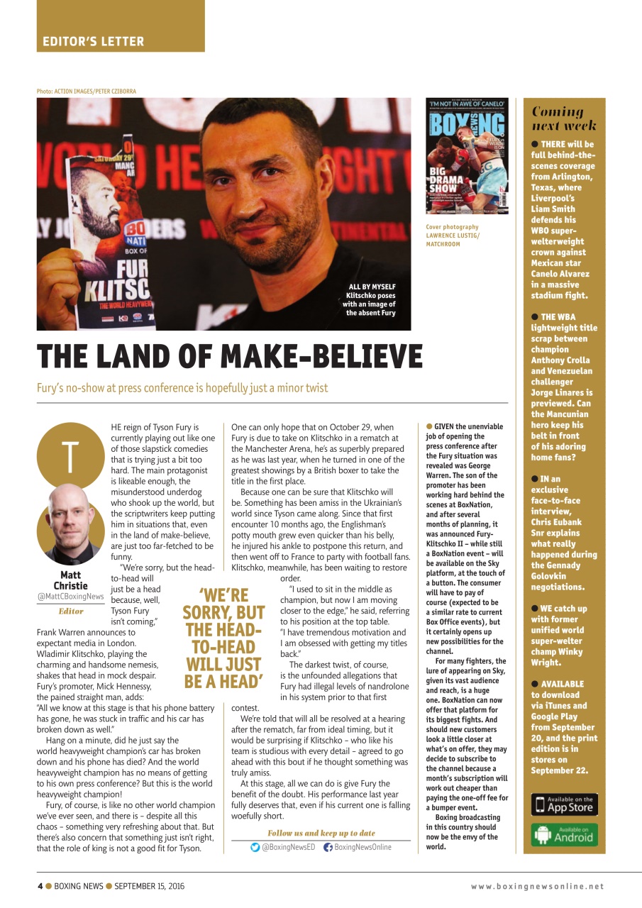 Boxing News Preview Pages