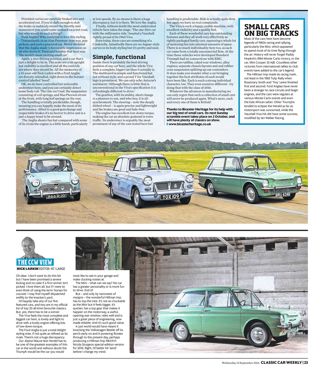 Classic Car Weekly Preview Pages