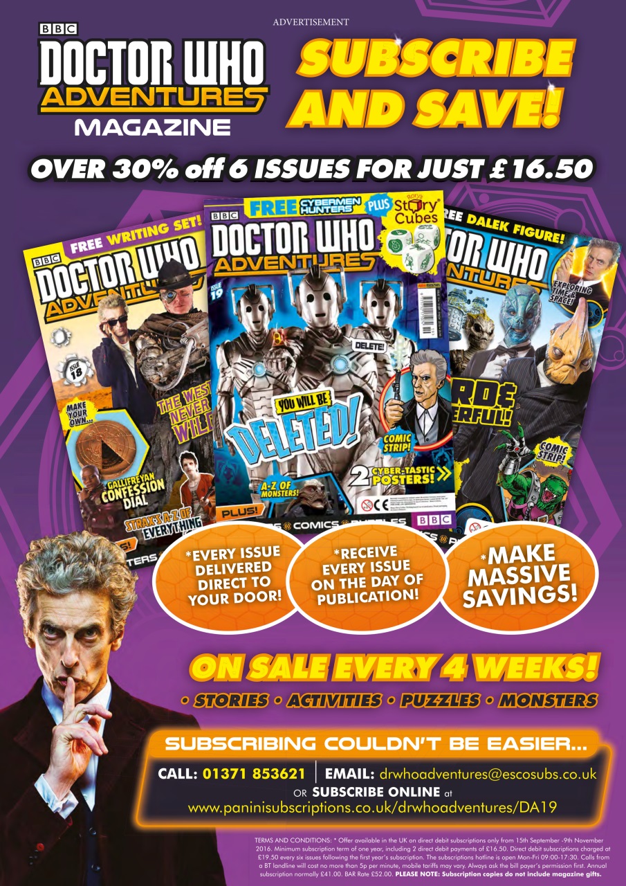 Doctor Who Adventures Magazine Preview Pages