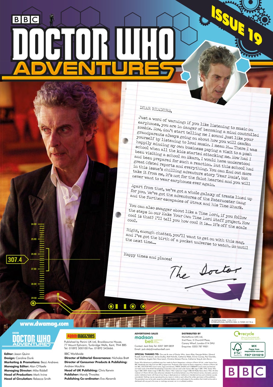 Doctor Who Adventures Magazine Preview Pages