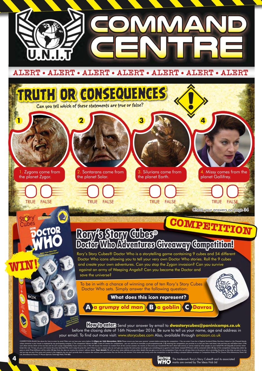 Doctor Who Adventures Magazine Preview Pages