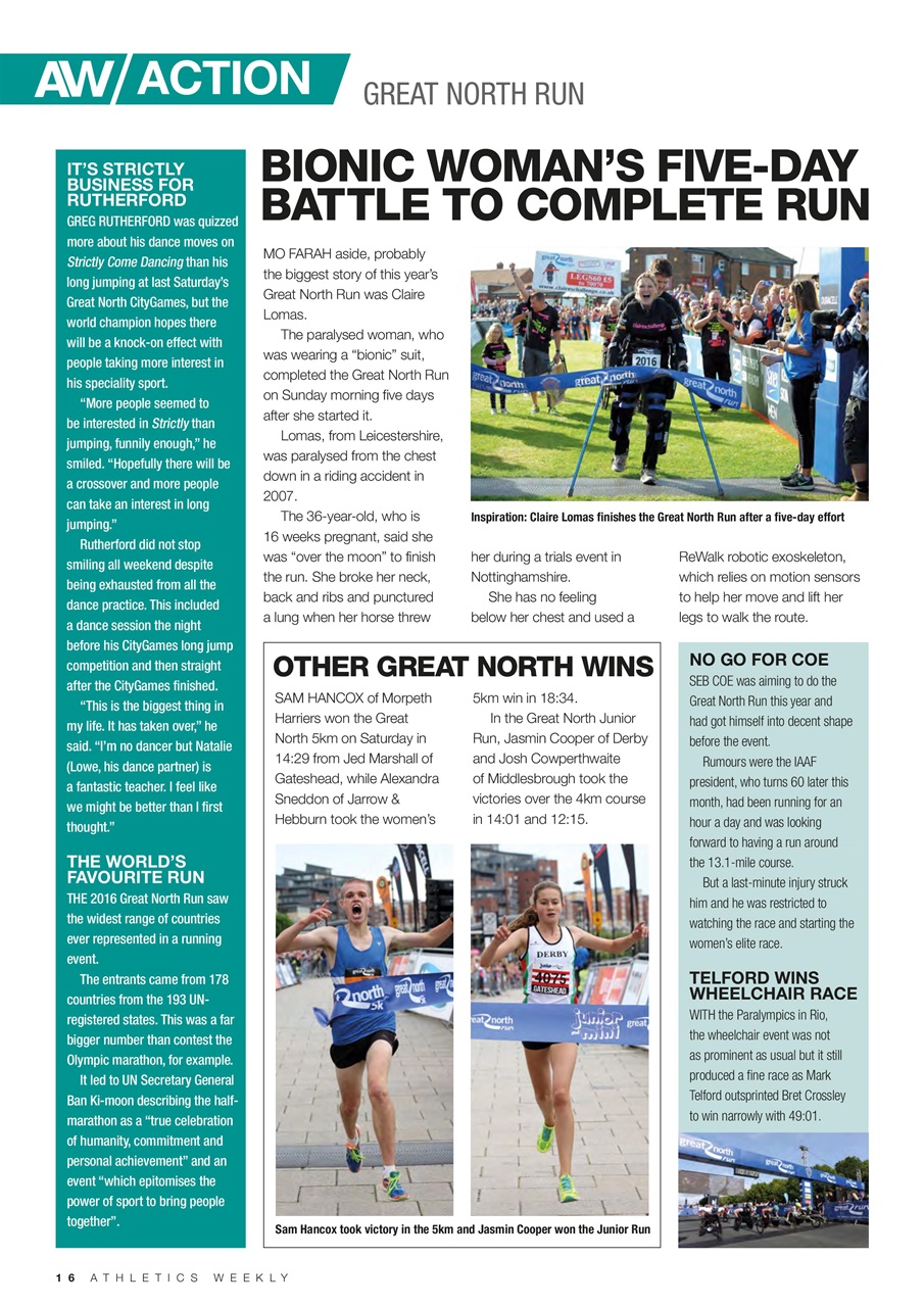AW – Athletics Weekly Magazine Preview Pages
