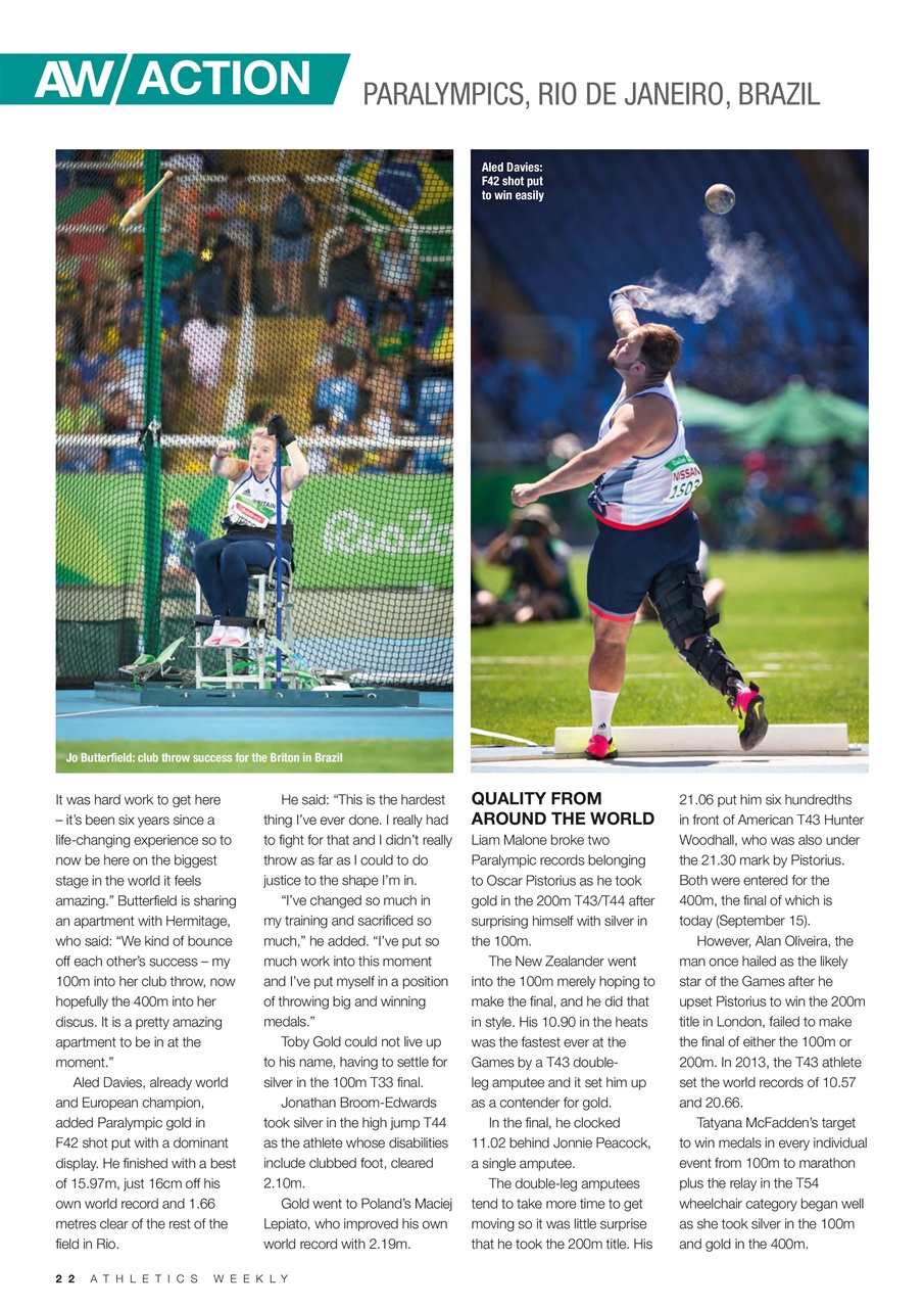 AW – Athletics Weekly Magazine Preview Pages