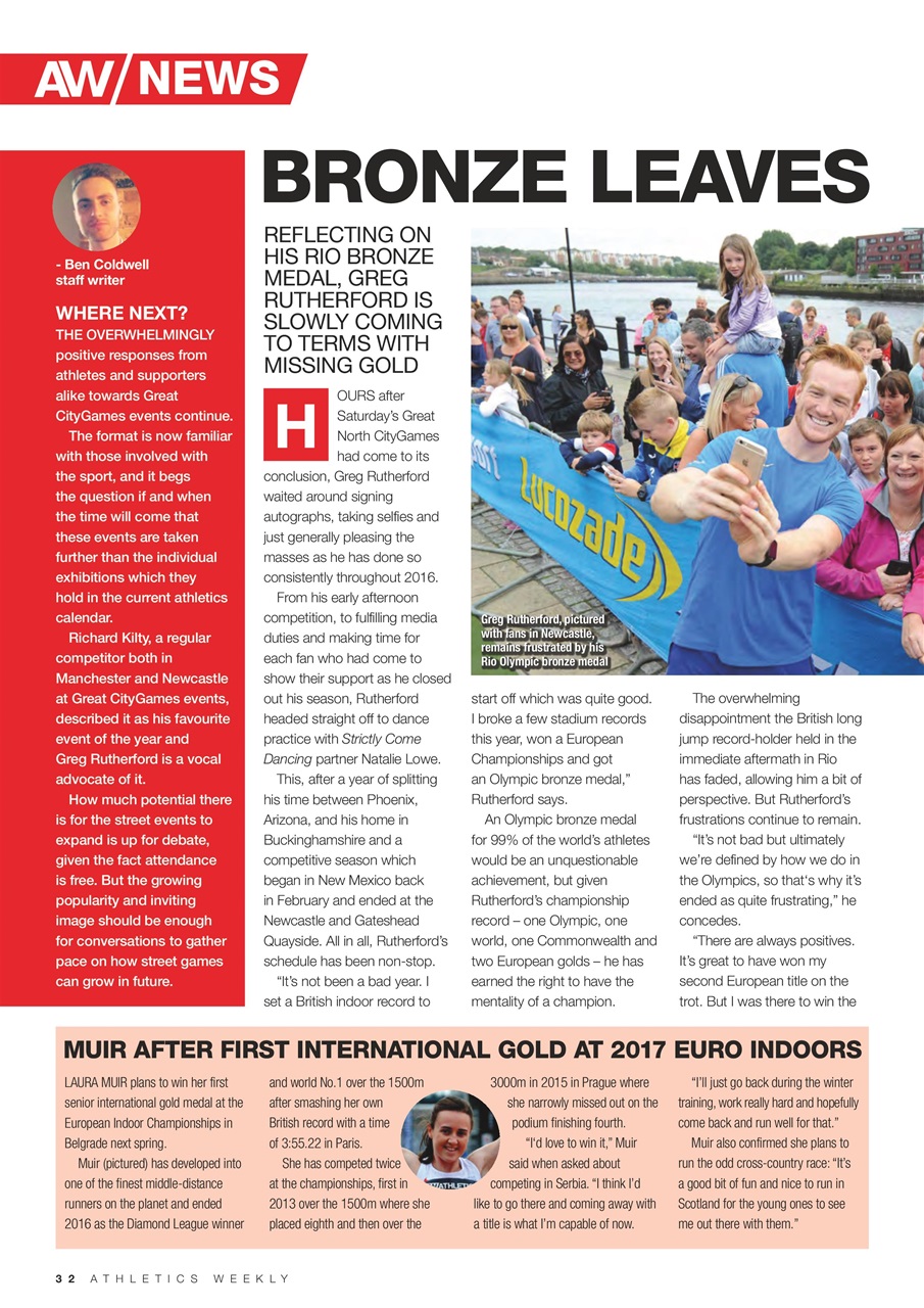 AW – Athletics Weekly Magazine Preview Pages