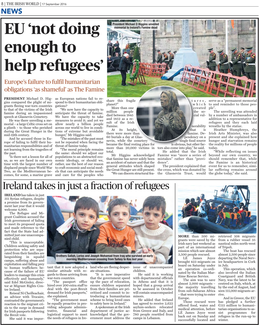 Irish World Preview Pages