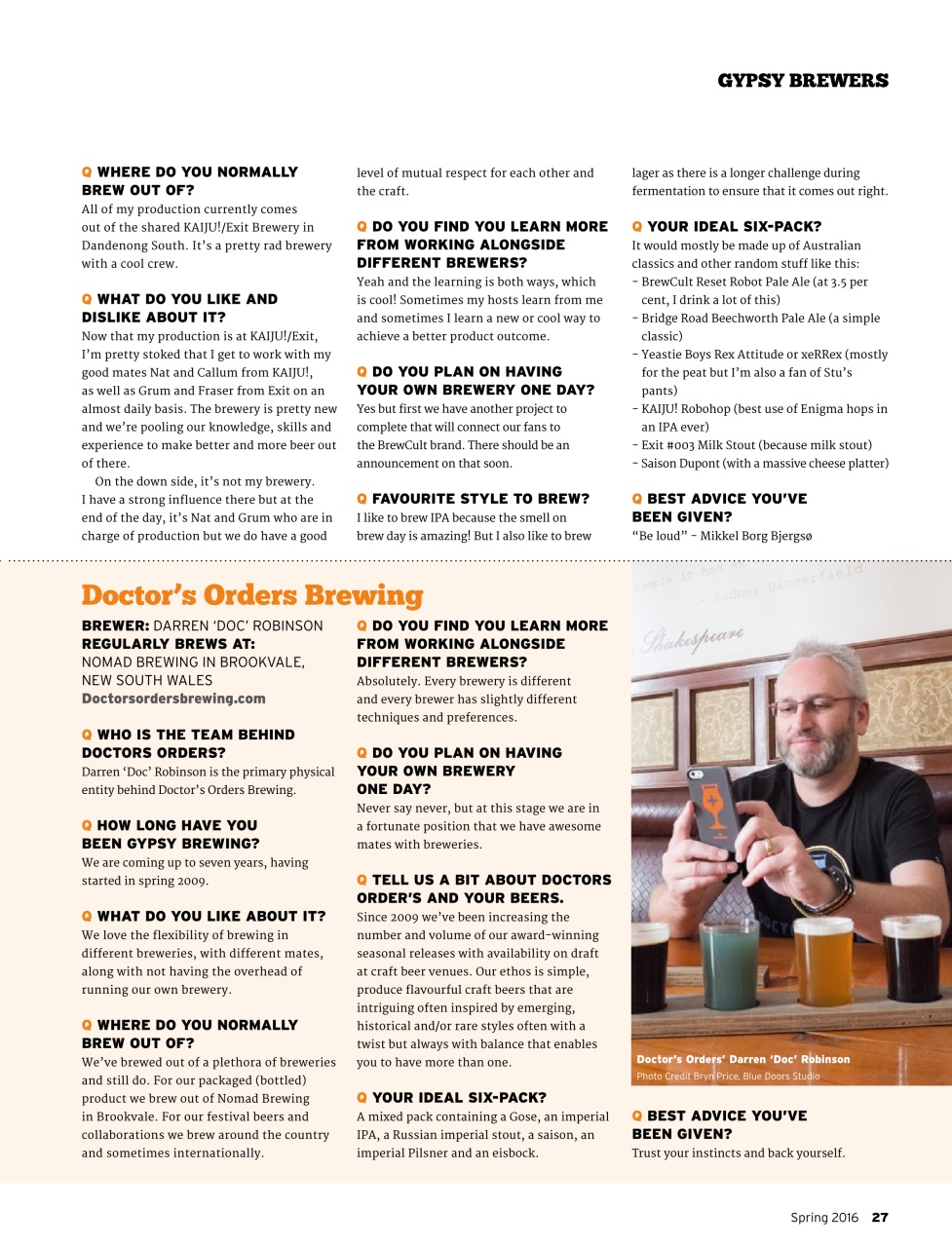 Beer and Brewer Preview Pages