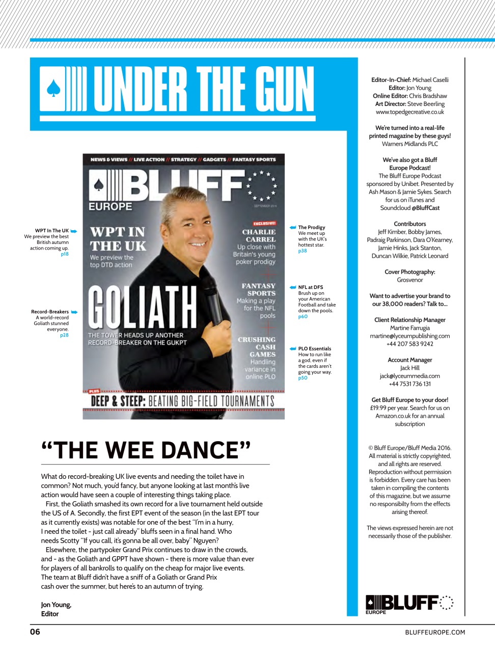 Bluff Europe Preview Pages