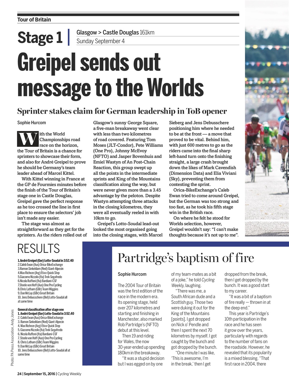 Cycling Weekly Preview Pages