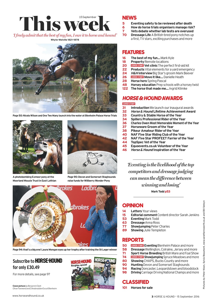 Horse & Hound Preview Pages