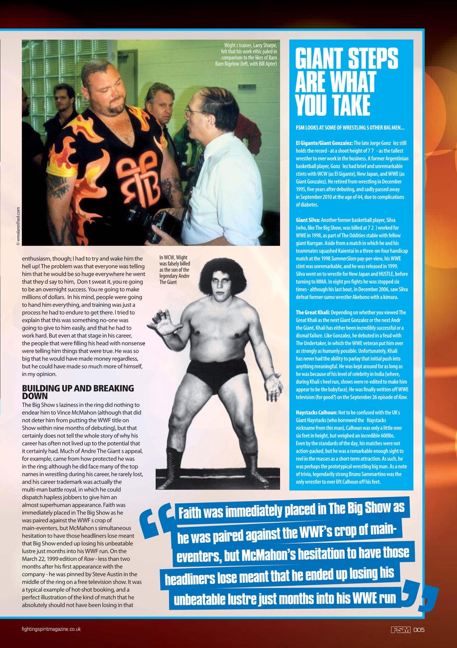 Wrestletalk Magazine Preview Pages