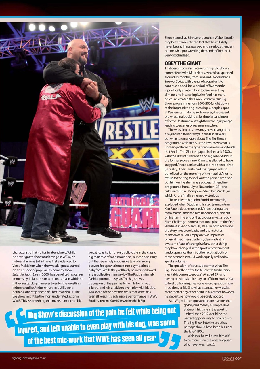 Wrestletalk Magazine Preview Pages