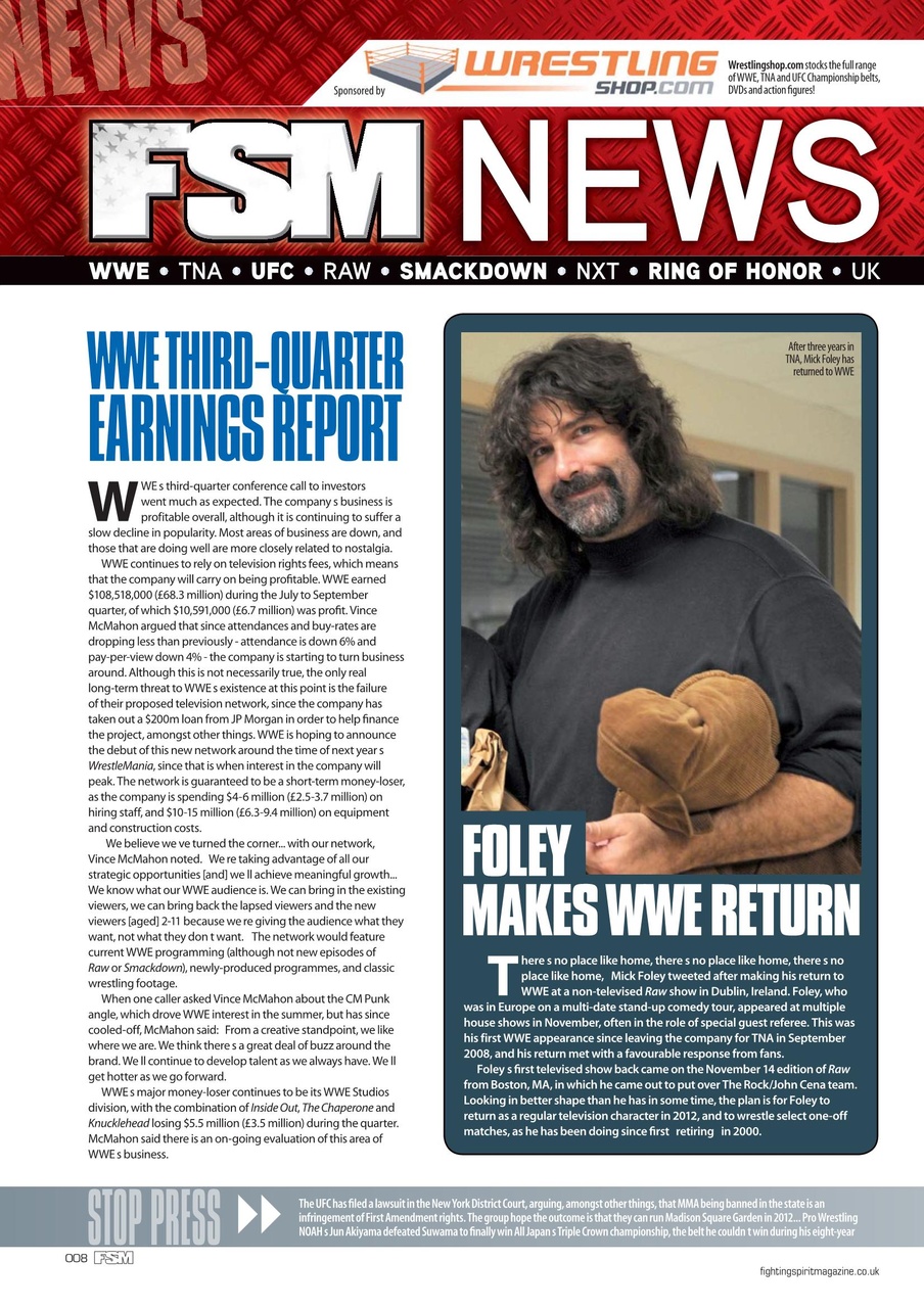 Wrestletalk Magazine Preview Pages