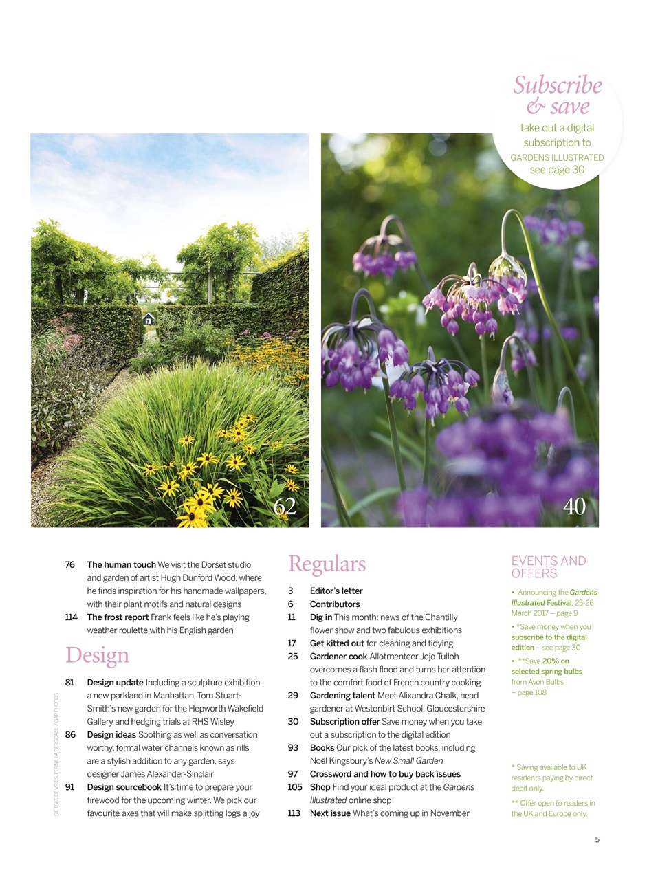 Gardens Illustrated Preview Pages
