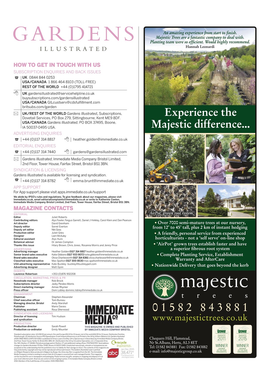 Gardens Illustrated Preview Pages