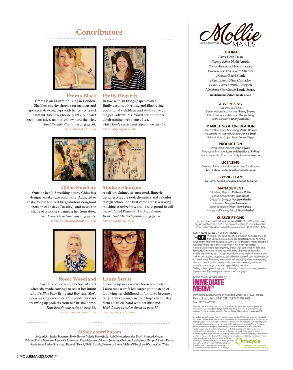 Mollie magazine Preview Pages