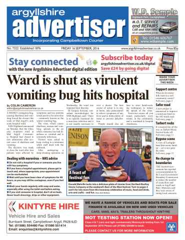 Argyllshire Advertiser issue 16th September 2016