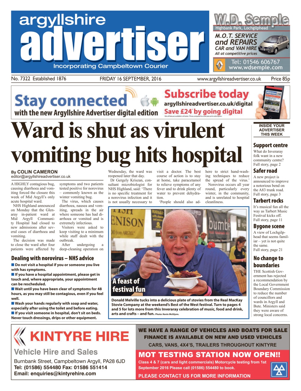 Argyllshire Advertiser Preview Pages