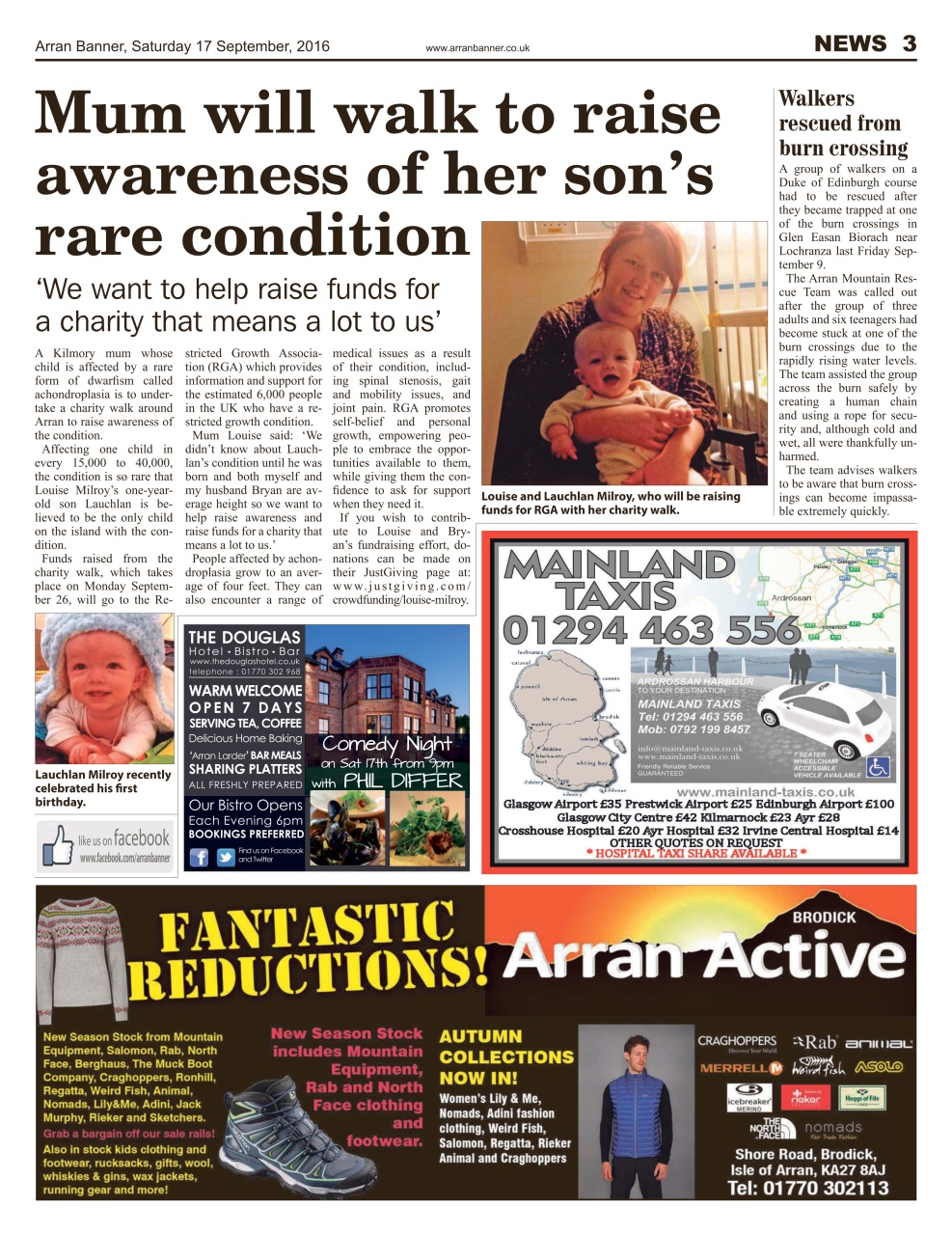 Arran Banner Preview Pages
