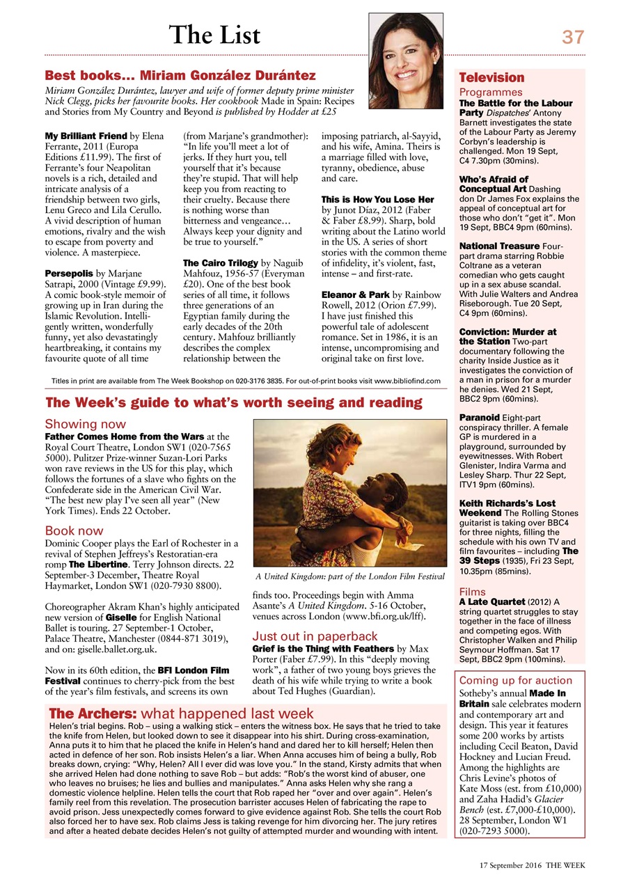 The Week Preview Pages