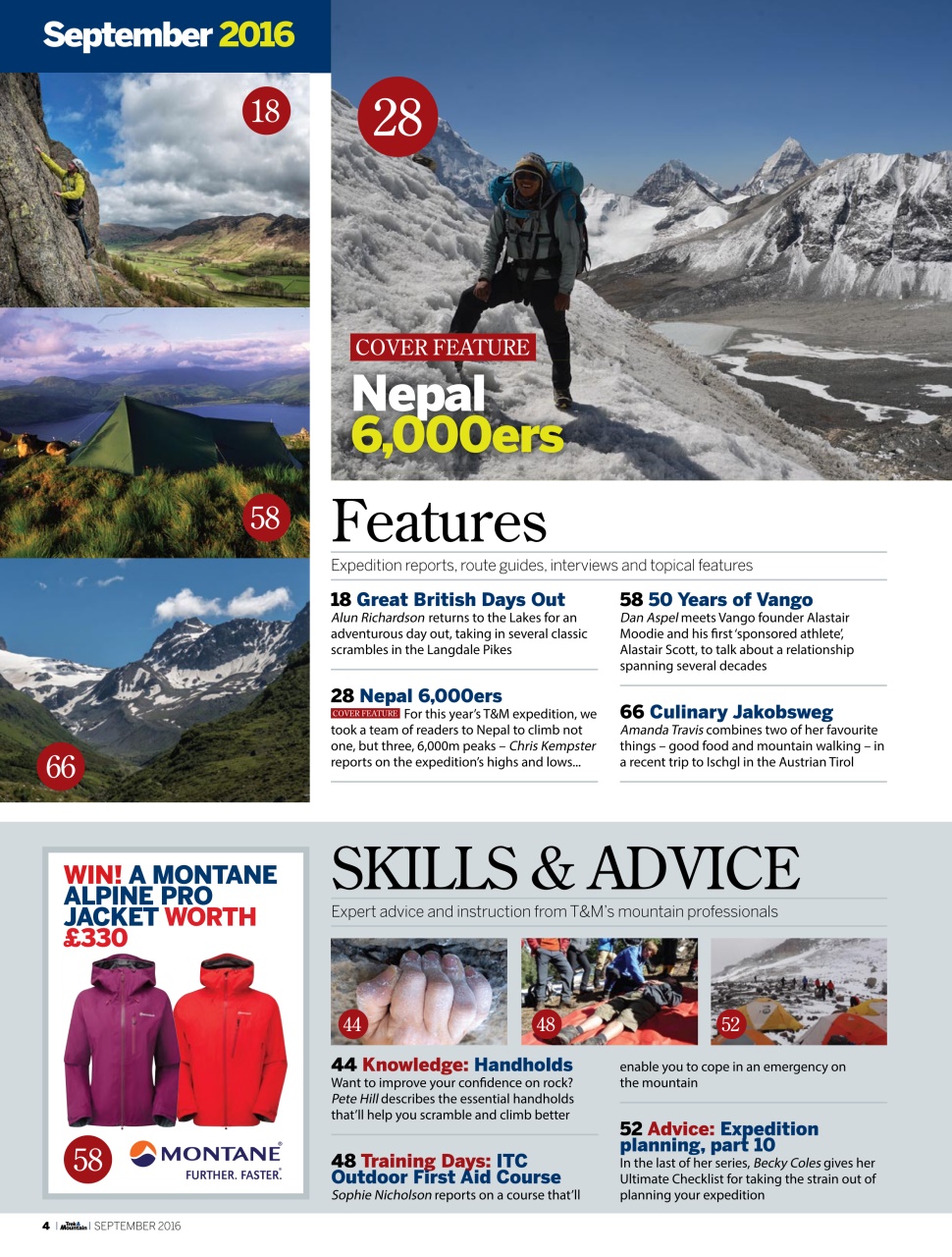 Trek & Mountain Magazine Preview Pages