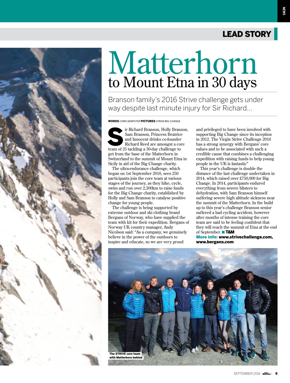 Trek & Mountain Magazine Preview Pages