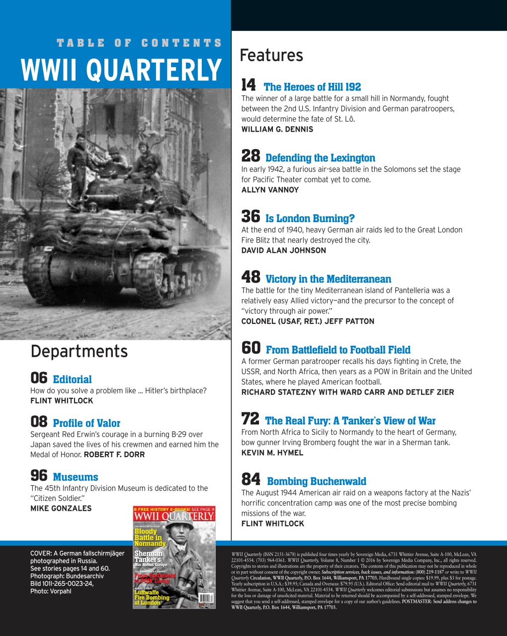 WWII Quarterly Preview Pages