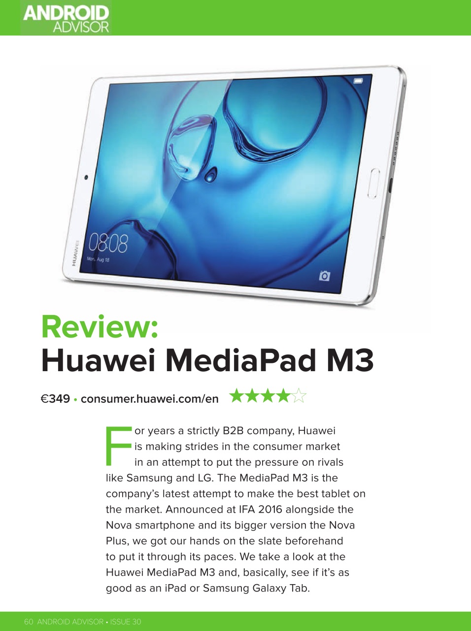 Android Advisor Preview Pages