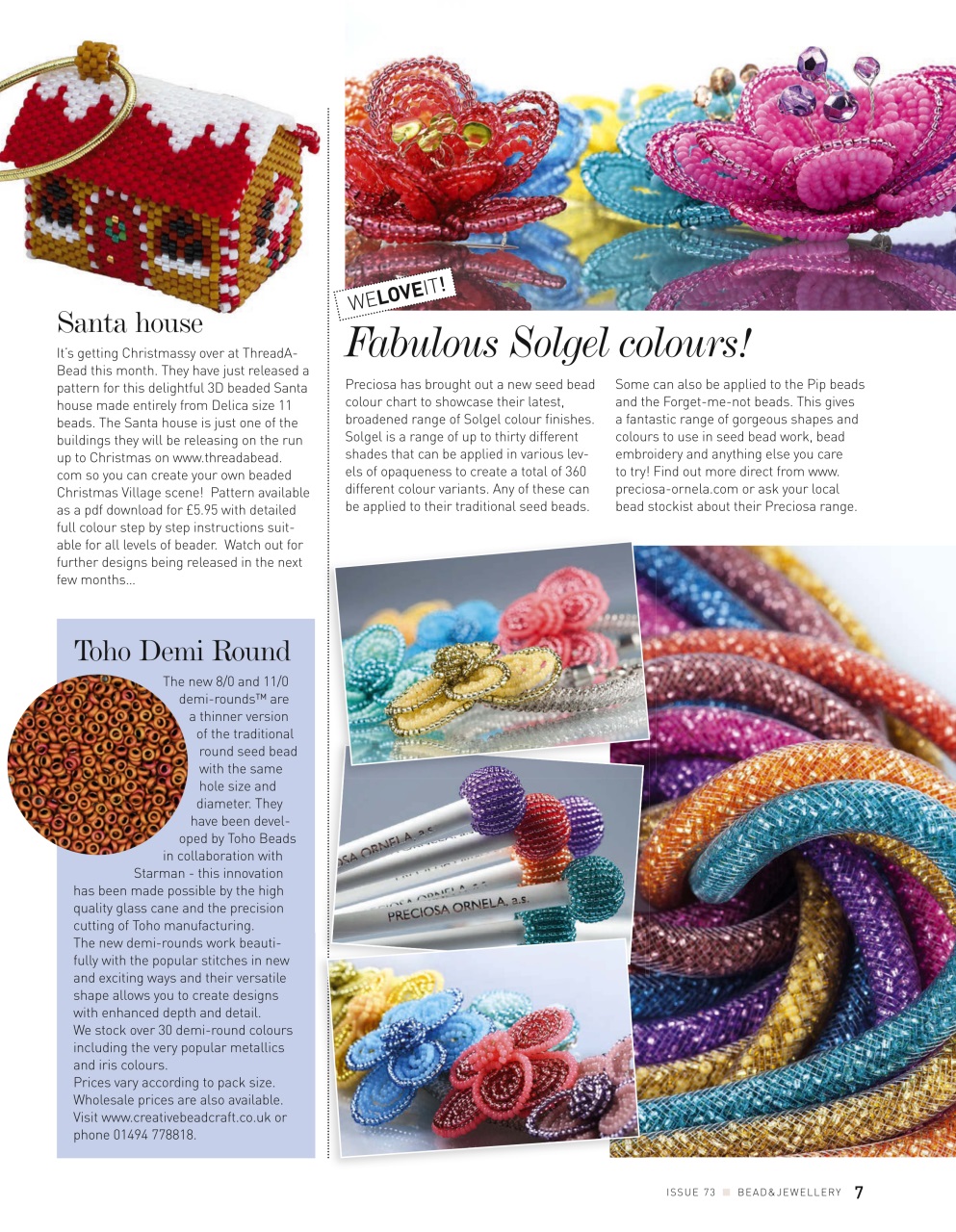 Bead & Jewellery Magazine Preview Pages
