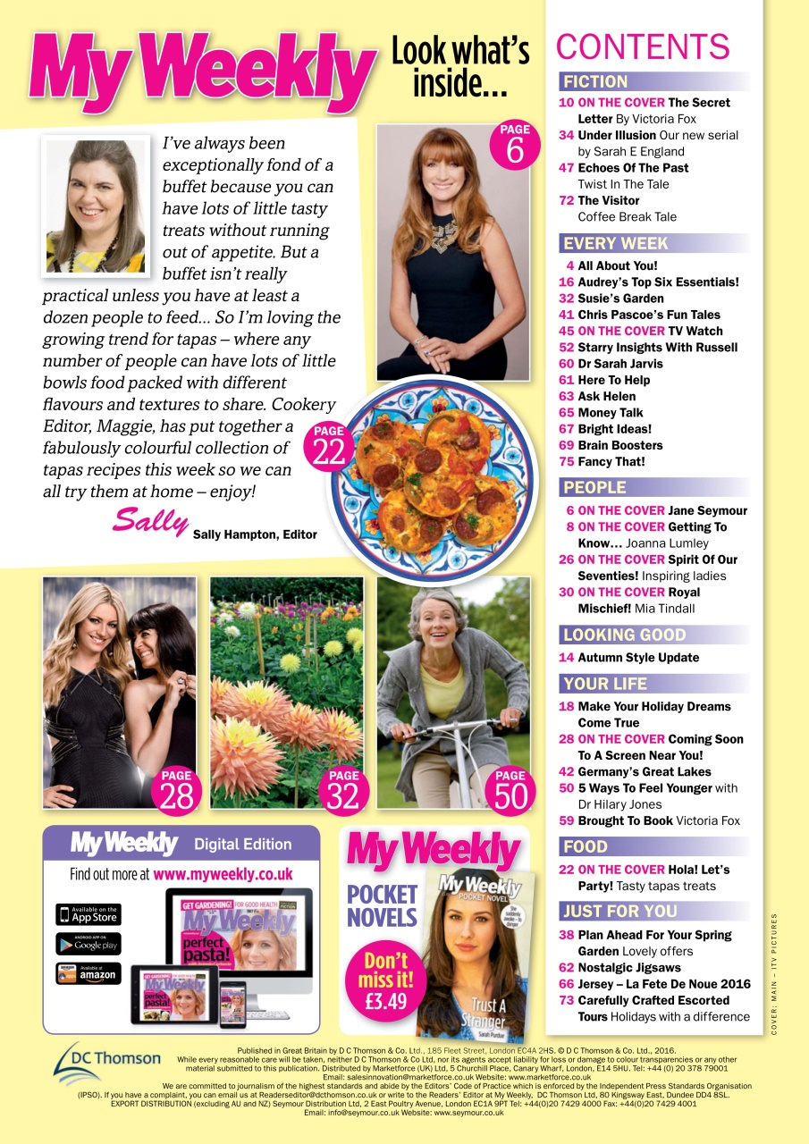 My Weekly Preview Pages