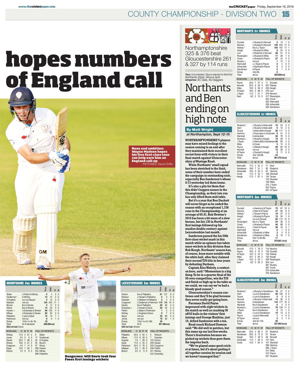 The Cricket Paper Preview Pages