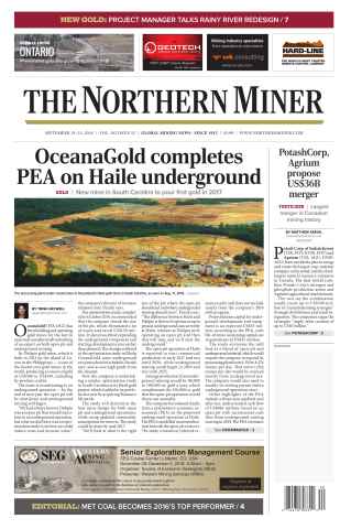 The Northern Miner issue Vol. 102 No. 32