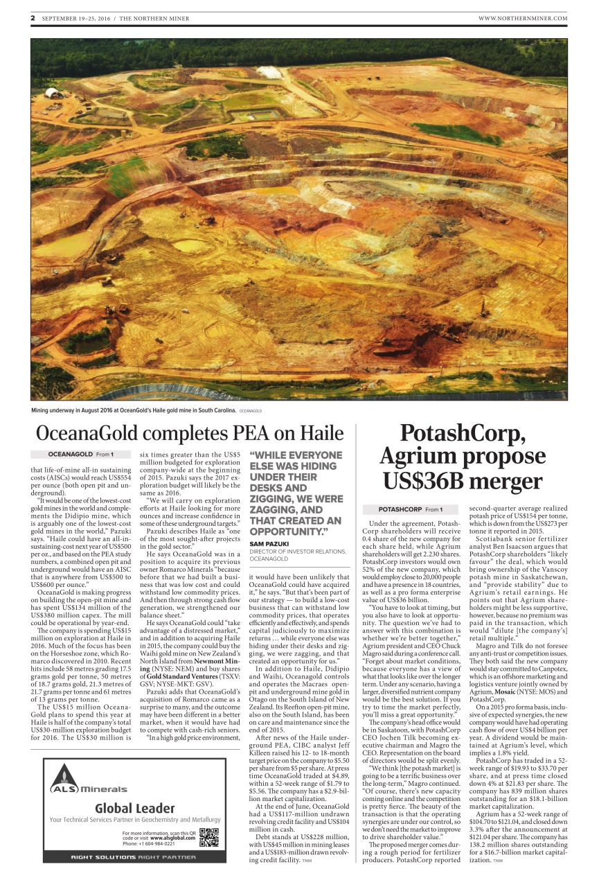 The Northern Miner Preview Pages