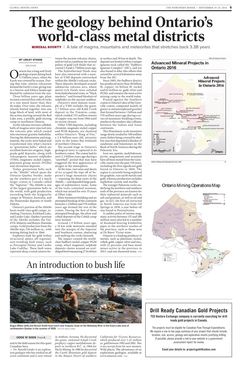 The Northern Miner Preview Pages