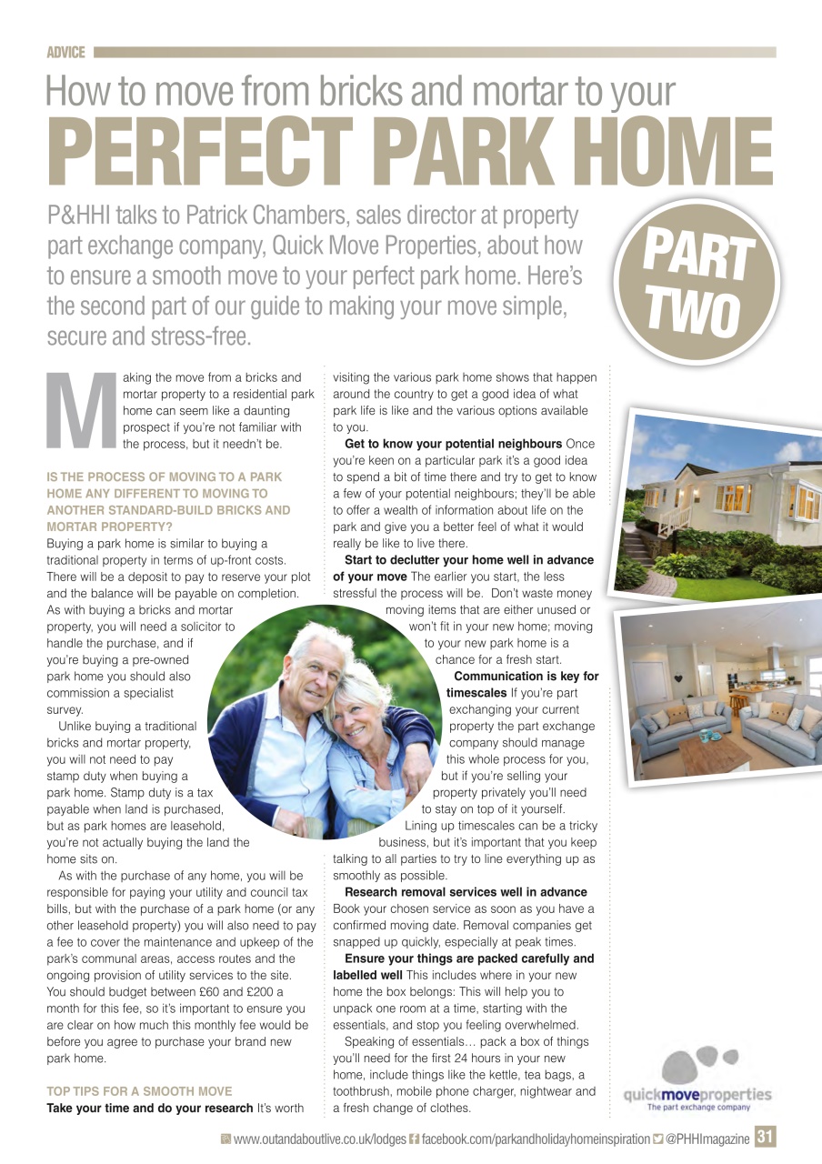 Park and Holiday Home Inspiration magazine Preview Pages