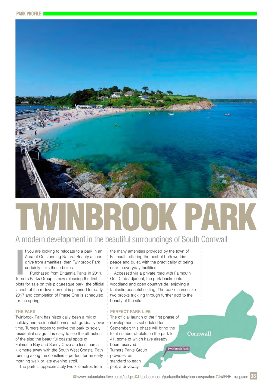 Park and Holiday Home Inspiration magazine Preview Pages