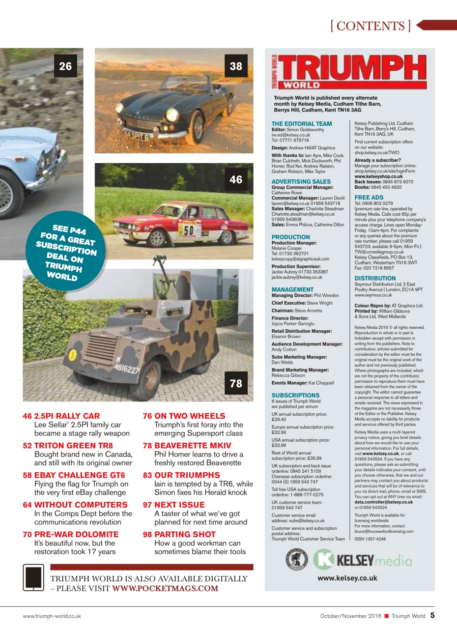 Triumph World Preview Pages