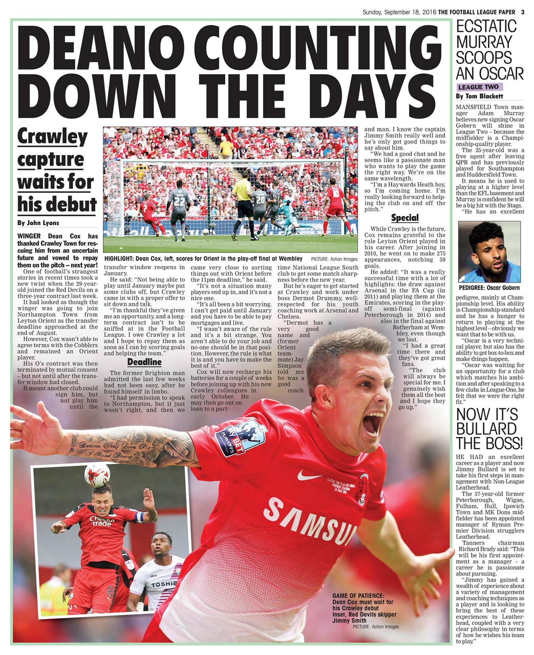 The Football League Paper Preview Pages