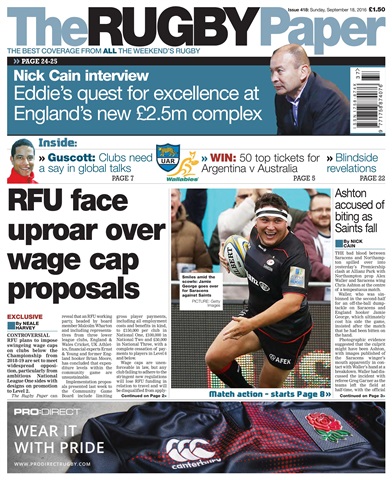 The Rugby Paper issue 18th September 2016