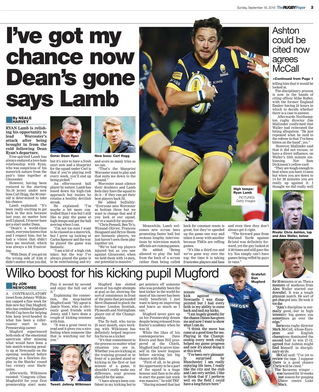 The Rugby Paper Preview Pages