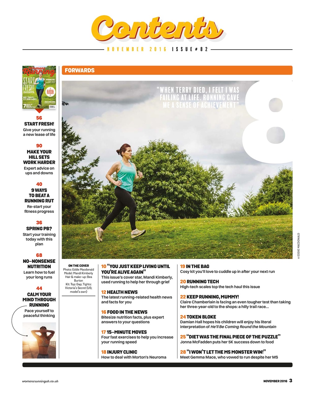Women’s Running Preview Pages