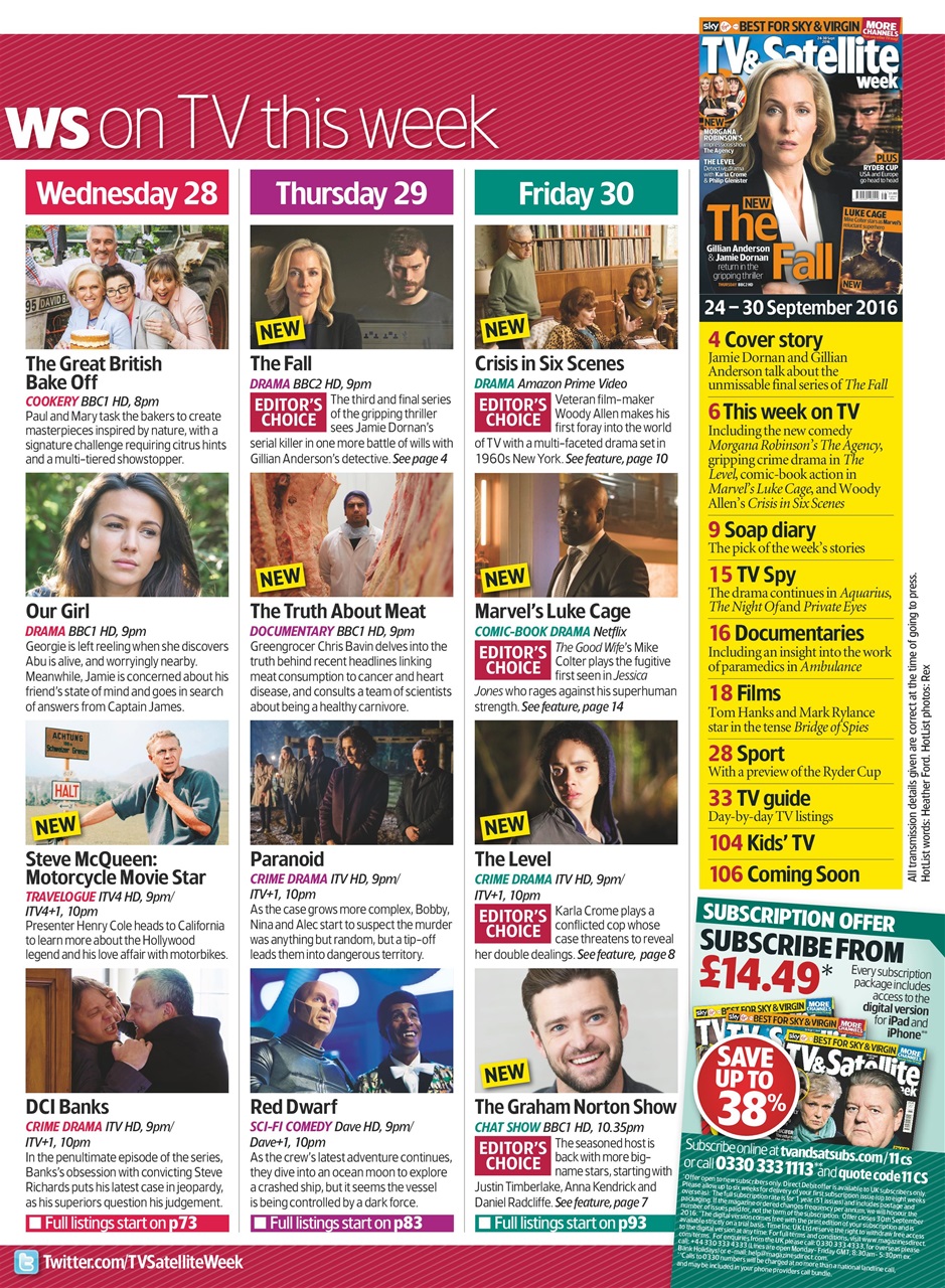 TV & Satellite Week Preview Pages