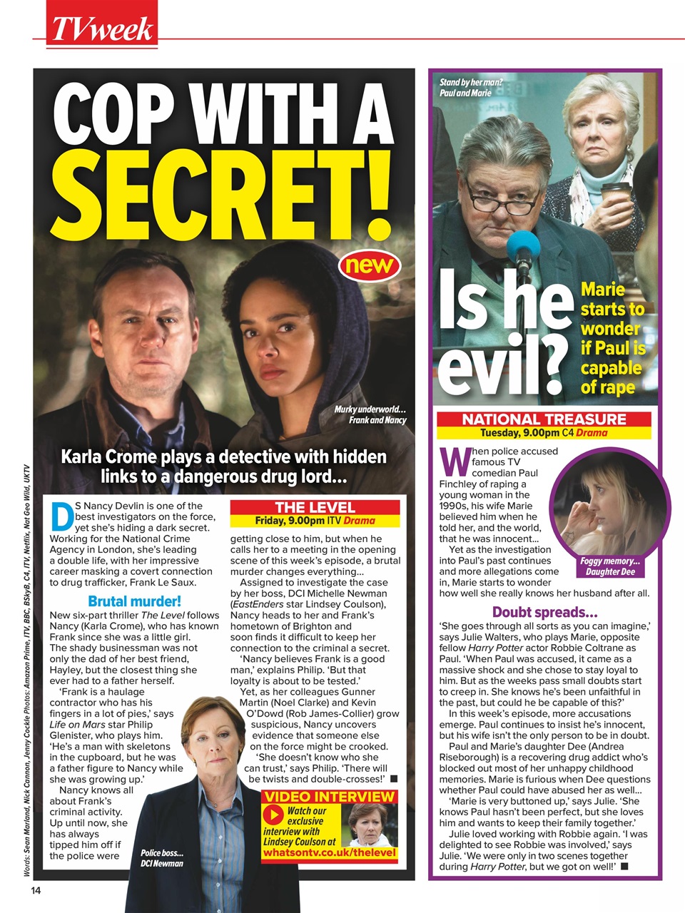 What's on TV Preview Pages