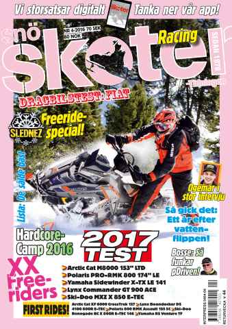 Tidningen Snöskoter issue 4-2016