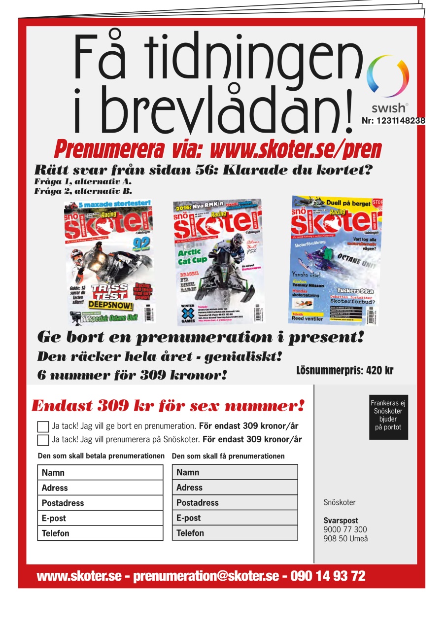 Tidningen Snöskoter Preview Pages