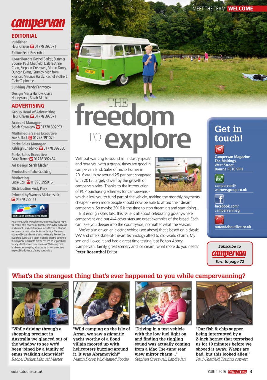 Campervan Preview Pages