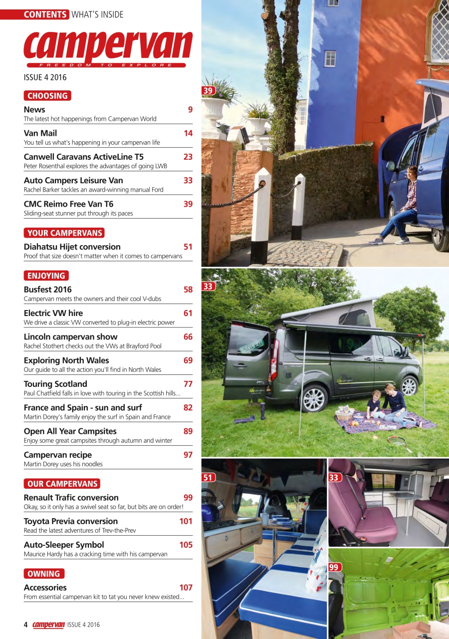Campervan Preview Pages