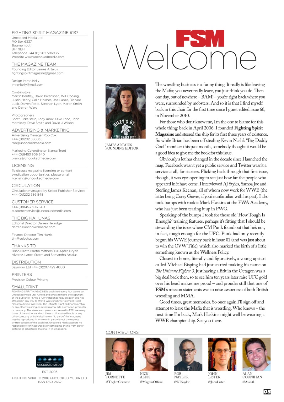 Wrestletalk Magazine Preview Pages