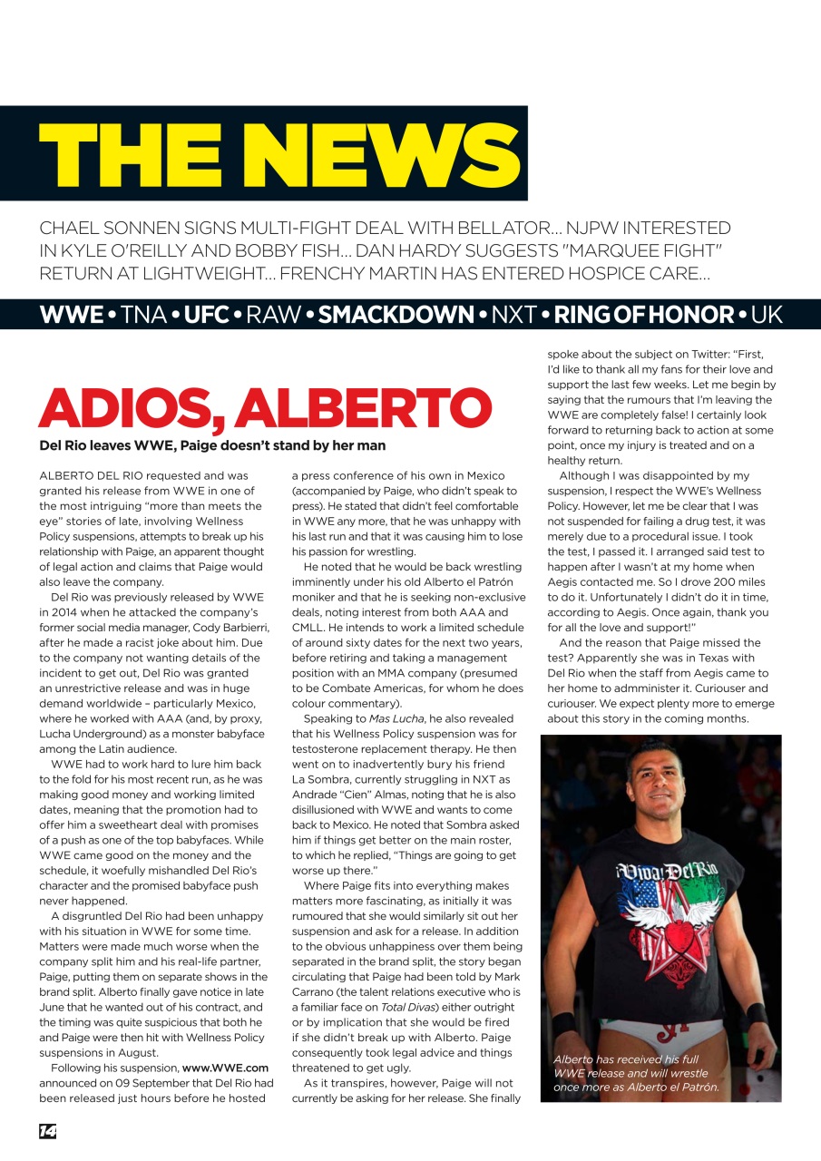 Wrestletalk Magazine Preview Pages